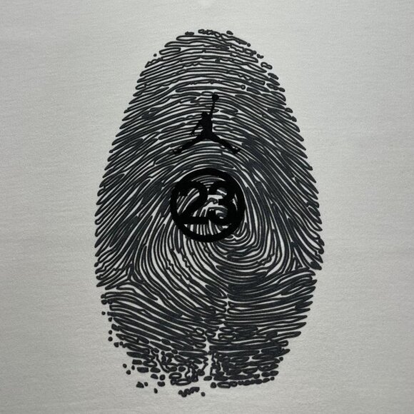 Vintage Jordan Fingerprint T-Shirt - Picture 3 of 4